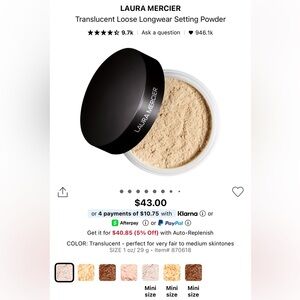 Laura Mercier Loose Setting Powder - Tan